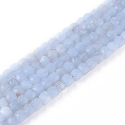 Natural Blue Lace Agate Beads Strands