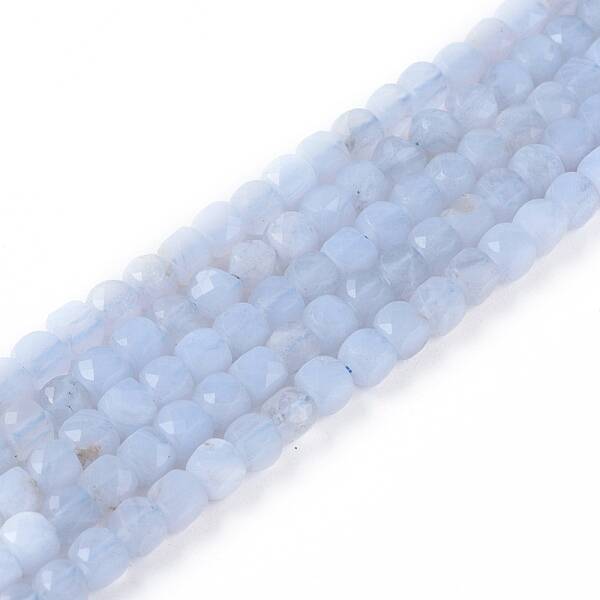 Natural Blue Lace Agate Beads Strands