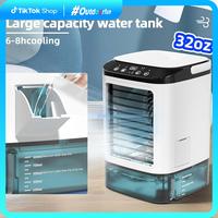 【Outdoorfun】USB portable Air Conditioner,Mini  Air conditioner fan，4 in 1 Evaporative Air Cooler with 900ml Water Tank,...