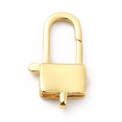 Rack Plating Brass Lobster Claw Clasps