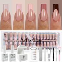 SXC Cosmetics X-Pro Tips French Tip Press On Nails, Skin Tone Series Starter Kit  for DIY Nail Art Nail Polish Polish Gel Ext...