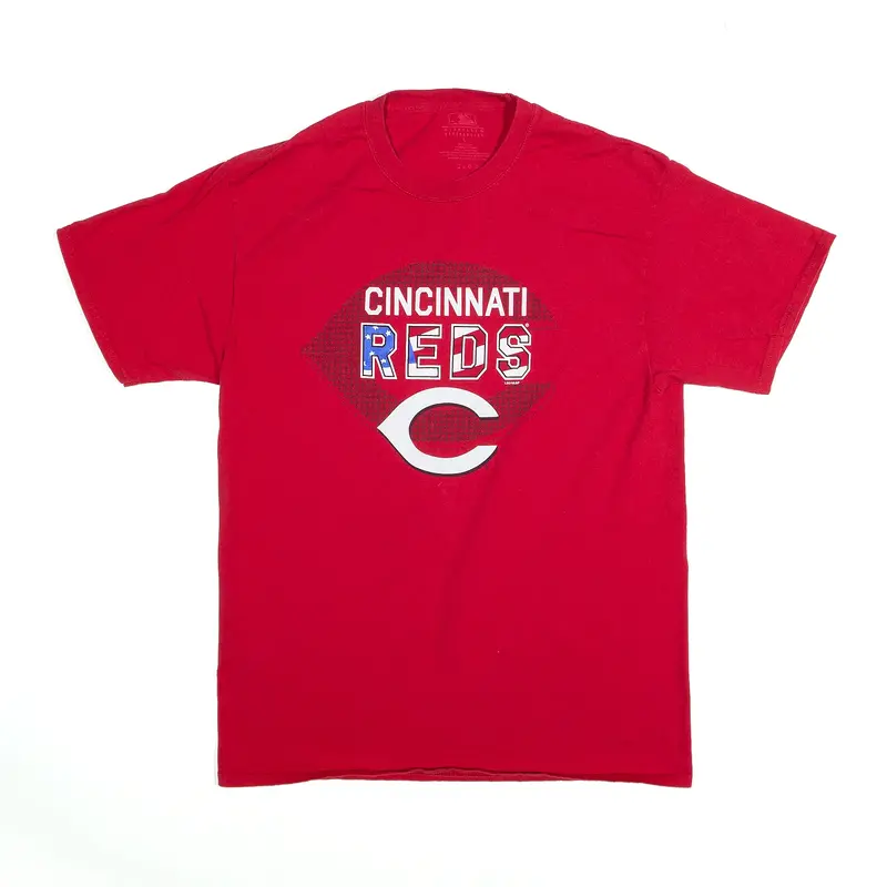 MLB Cincinnati Reds T-Shirt Red USA Short Sleeve Mens L