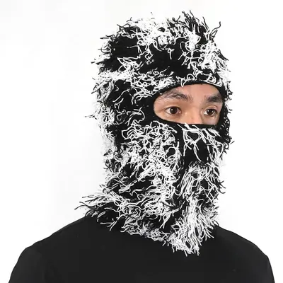 Balaclava Face Mask for Men and Women One Size Distressed  Full Face Knitted Ski Mask,Windproof Cool Snowboarding Motorcycle ...