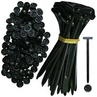 Nylon Self-locking Cable Tie Buckle, Zip Ties with Pin & Button Design, Plastic Fasteners Tool, UV Resistant Zipties for Car ...