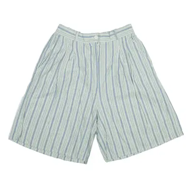ILIO Casual Shorts Green Loose Striped Girls L W23
