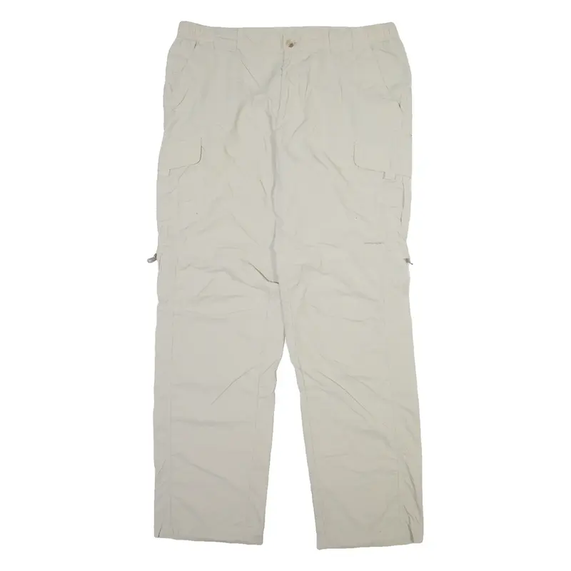 COLUMBIA Detachable Legs Mens Trousers Beige Relaxed Straight W36 L34
