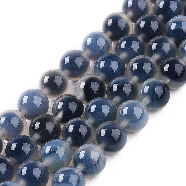 Dyed Natural Agate Beads Strands
