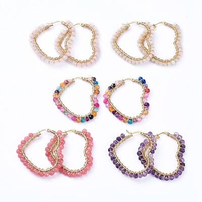 201 Stainless Steel Hoop Earrings