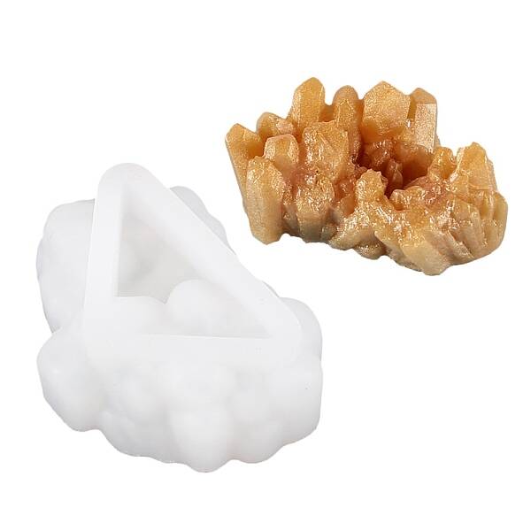 DIY Crystal Cluster Silicone Molds
