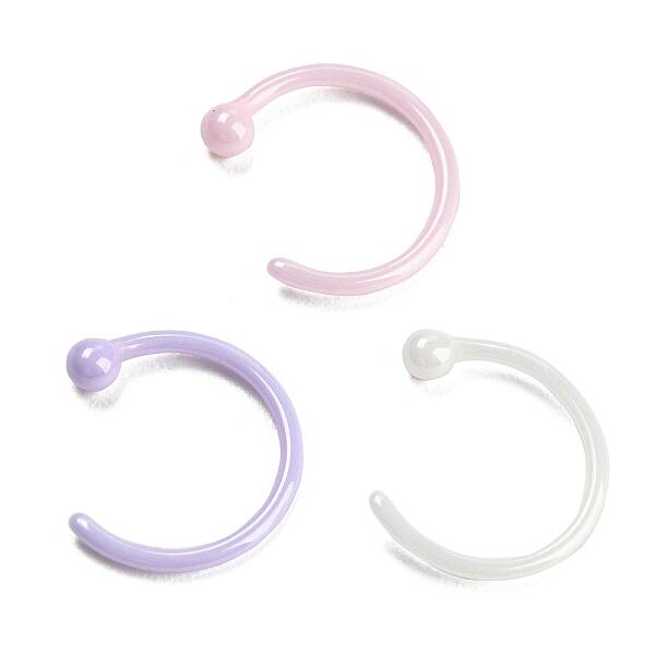 Hypoallergenic Bioceramics Zirconia Ceramic Hoop Nose Rings