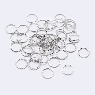 Anti-Tarnish Rhodium Plated 925 Sterling Silver Open Jump Rings