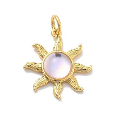 Brass Micro Pave Cubic Zirconia Pendants