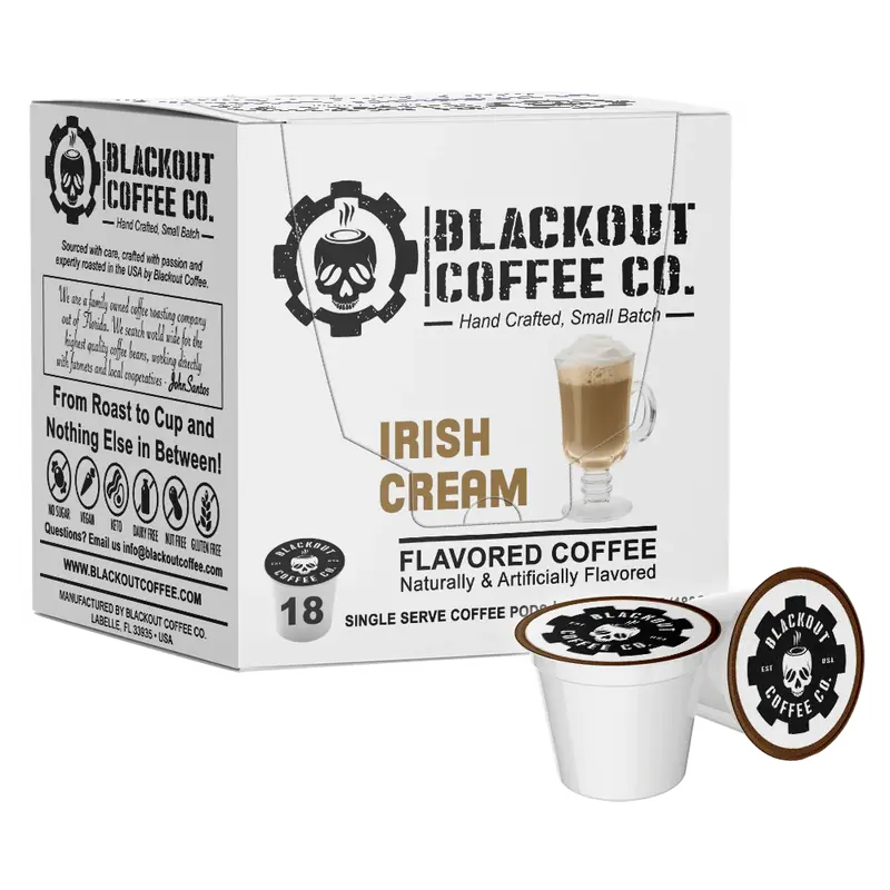 Irish Cream Flavored Coffee Pods 18CT - Gift for Coffee Lover