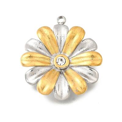 304 Stainless Steel & Rhinestone Pendants