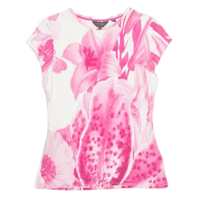 TED BAKER Womens Printed Top Pink Floral S