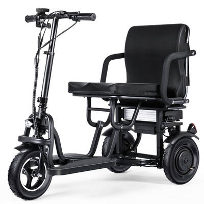TopMate ES10 3 Wheel Electric Scooter Lightweight Folding Powered Mobility Scooter for Adult Seniors with Ergonomic Seat and ...