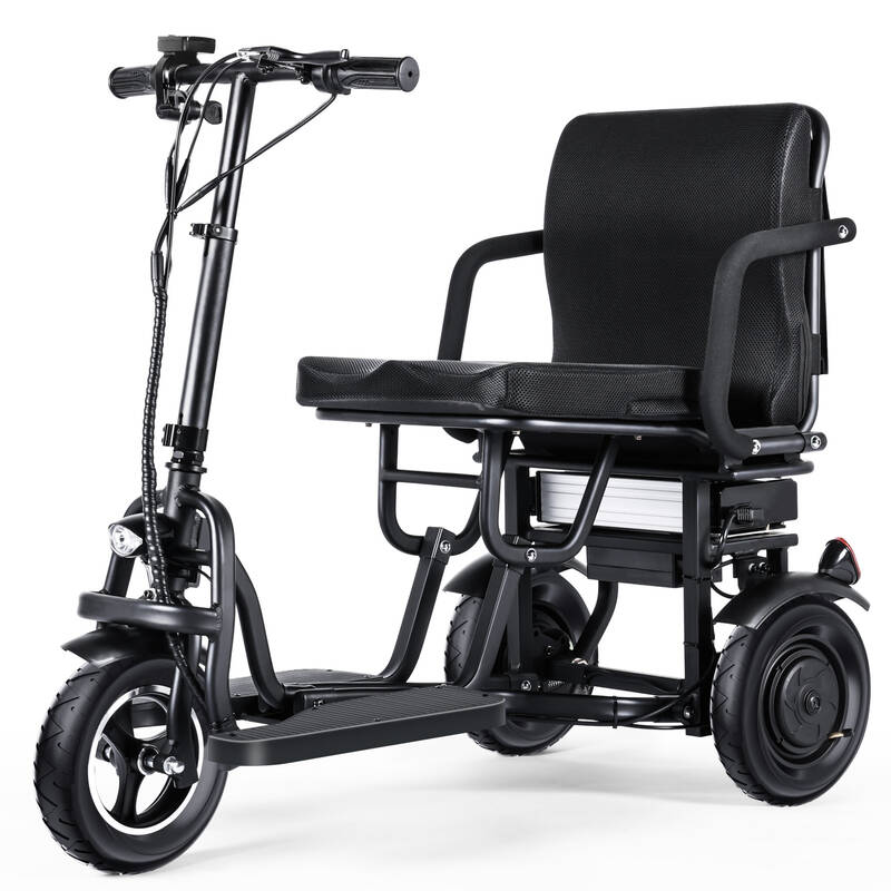 TopMate ES10 3 Wheel Electric Scooter Lightweight Folding Powered Mobility Scooter for Adult Seniors with Ergonomic Seat and ...