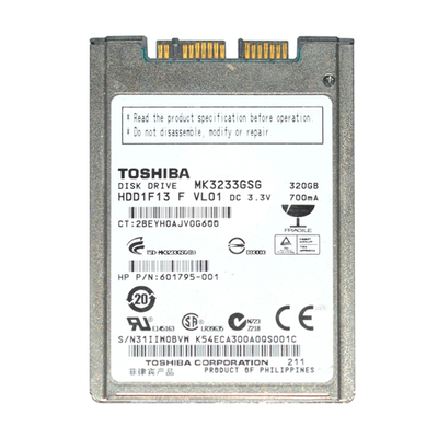 601795-001 HP 320GB 5400RPM SATA 3Gb/s 16MB Cache 1.8-inch Hard Drive