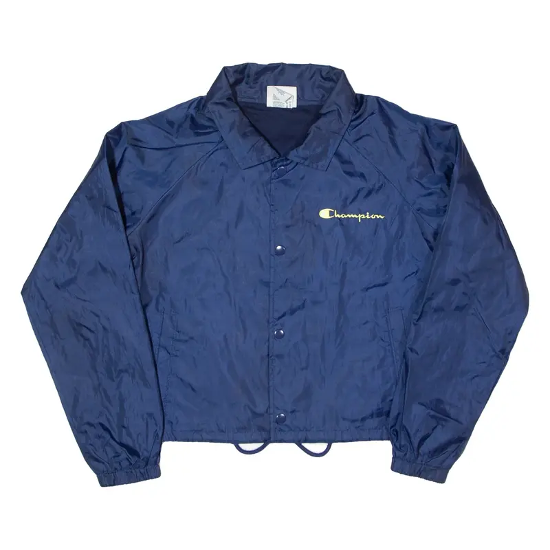 CHAMPION Cropped Coach Jacket Blue Womens M