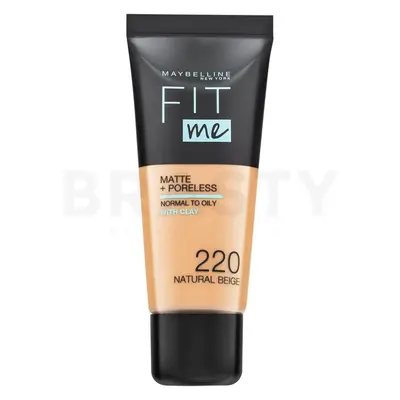 Fondotinta Maybelline Fit Me! Matte + Poreless 220 Natural Beige 30 ml