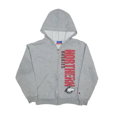 CHAMPION Northern Huskies Hoodie Grey Full Zip Boys M