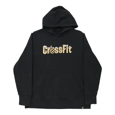 CrossFit Reebok Graphic Hoodie - XL Black Cotton
