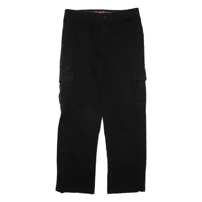 DICKIES Cargo Mens Trousers Black Regular Straight W30 L30