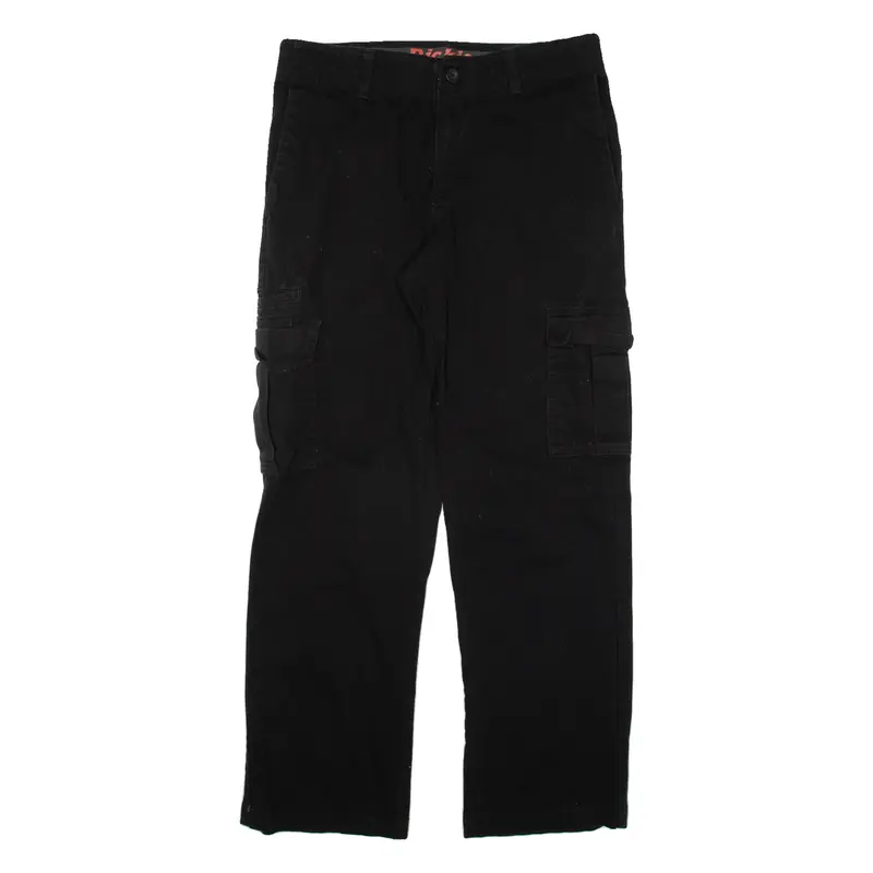 DICKIES Cargo Mens Trousers Black Regular Straight W30 L30