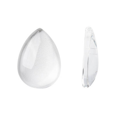 Transparent Teardrop Glass Cabochons