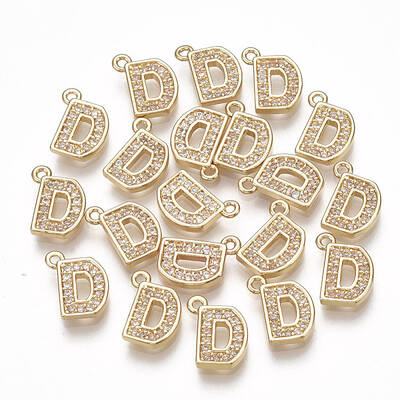 Brass Cubic Zirconia Charms