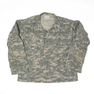 UNICOR Army Combat Military Jacket Green Camouflage Mens M