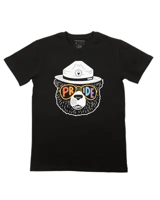 Pride Bear Unisex Tee | Coal | Size: S