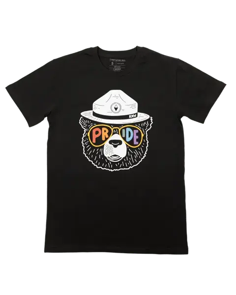 Pride Bear Unisex Tee | Coal | Size: S