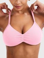 Women's Solid Color   Sports Bra, Breathable Comfortable Sports Bra, Ladies Sportswear for Indoor Outdoor Wear