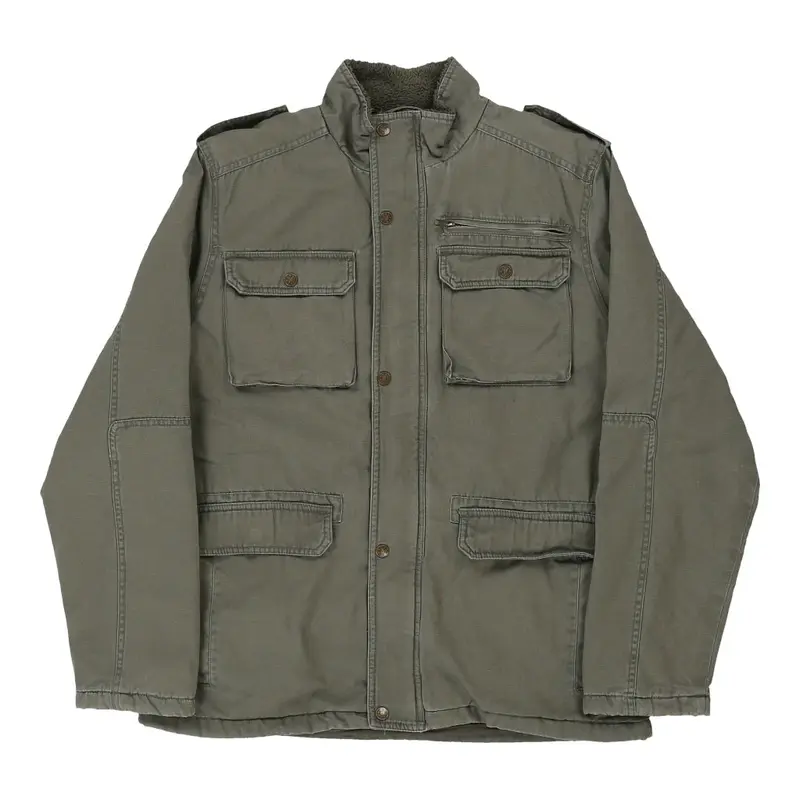 Whispering Smith Jacket - XL Khaki Cotton Blend
