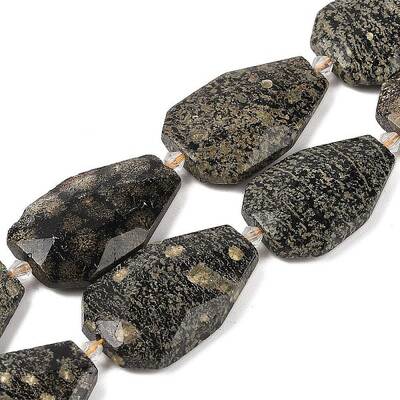 Natural Snowflake Obsidian Beads Strands