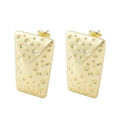 Brass Stud Earrings