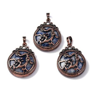 Natural Blue Spot Jasper Pendants