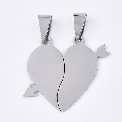 Tarnish Resistant 201 Stainless Steel Split Pendants