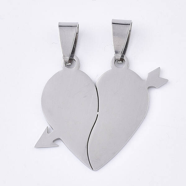 Tarnish Resistant 201 Stainless Steel Split Pendants