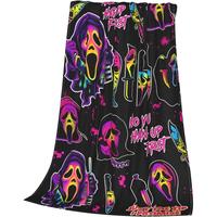 Horror Movie Blanket No You Hang Up Horror Movie Character Blanket Gift Serial Killers Blanket Spooky Season Couch Bed Sofa S...