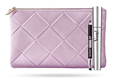 Eye Makeup Set Pupa Vamp! Volume Mascara Black 100 + Multiplay Double Eyeshadow and 2 in 1 Eyeliner 09 Deep Black