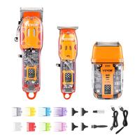 VEVOR Hair Clippers for Men Professional, 3-in-1 Hair Clipper Trimmer & Razor Shaver Set, Cordless Rechargeable Clippers for ...