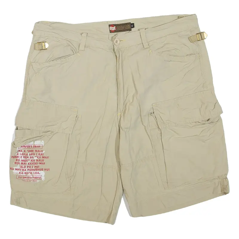 Mens Cargo Shorts Beige M W32