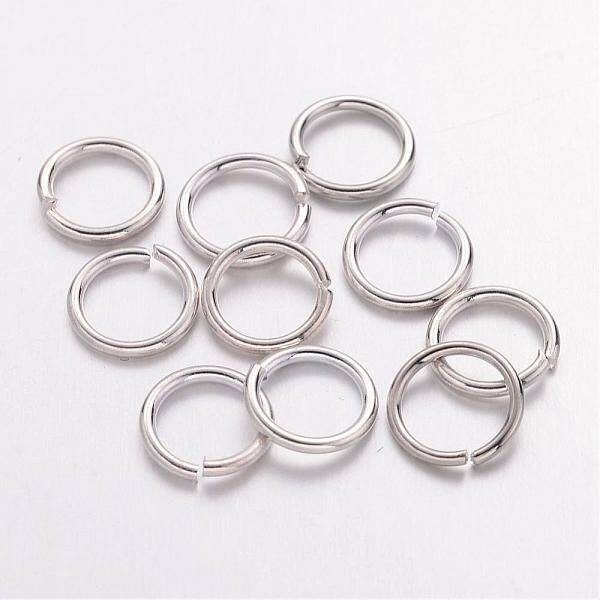 Platinum Color Brass Open Jump Rings