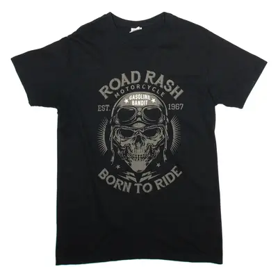 B&C Mens Biker T-Shirt Black M