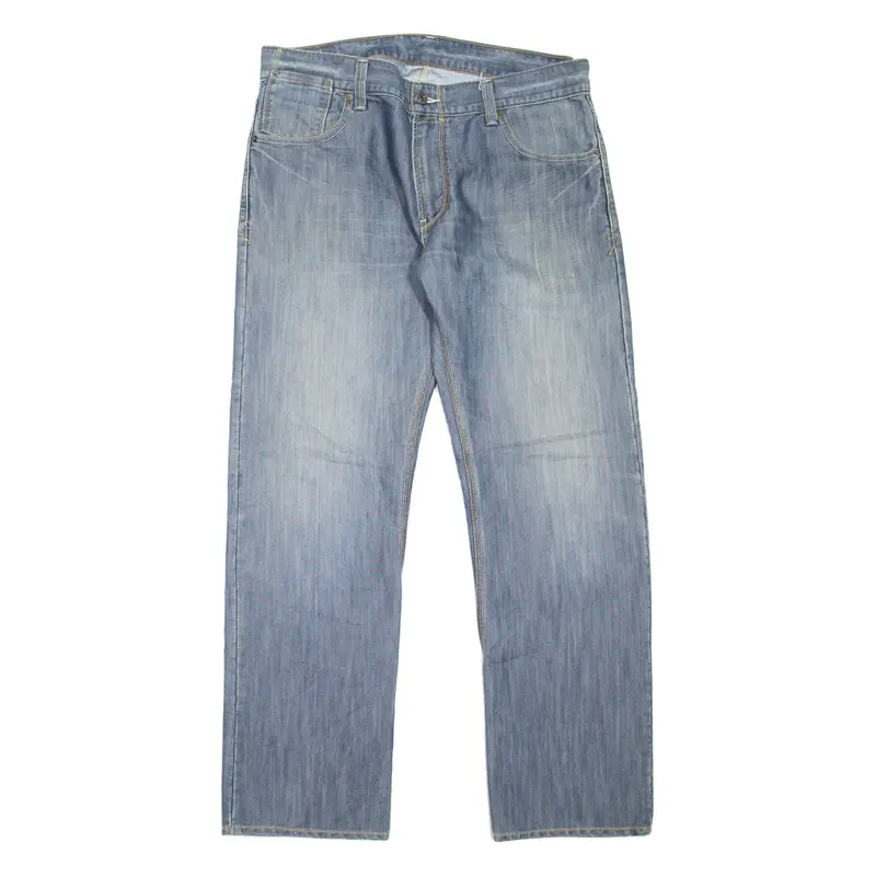 LEVI'S 514 Jeans Mens Blue Slim Straight Stone Wash W36 L32