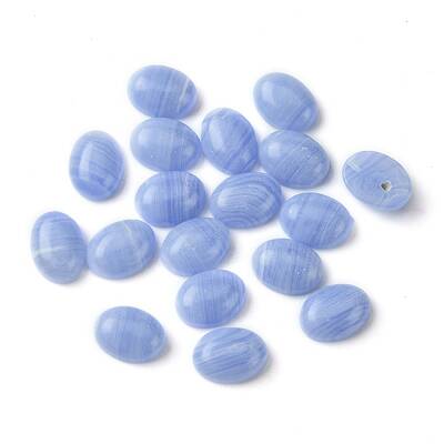 Synthetic Blue Lace Agate Cabochons