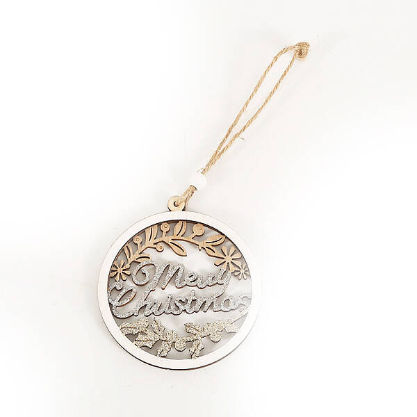 Christmas Wooden Pendant Decoration