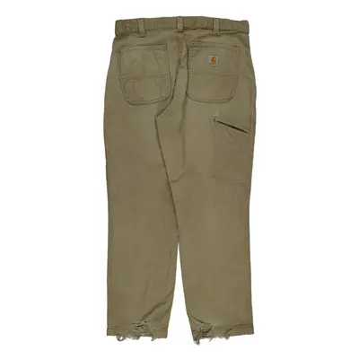Carhartt Trousers - 33W 29L Beige Cotton Blend